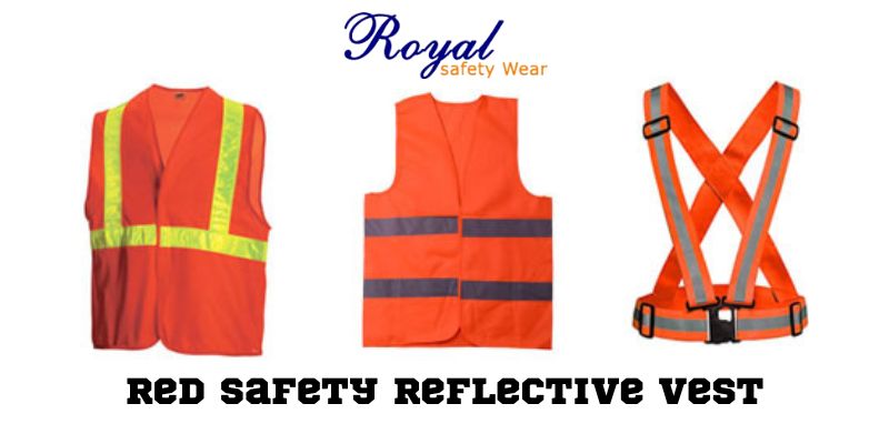 Red Safety Reflective Vest